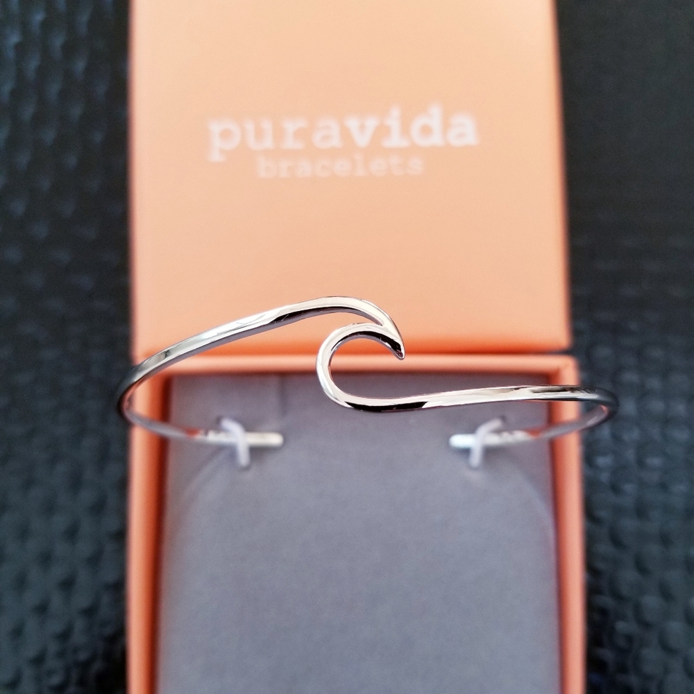 Pura Vida Wave Cuff Bracelet